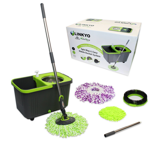 Linkyo Spin Mop and Bucket Original Floor Cleaning System