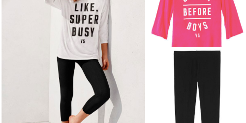 Victoria’s Secret: Graphic Tee, Crop Capri Pants & TWO Bralettes Only $74.25 Shipped ($113 Value)