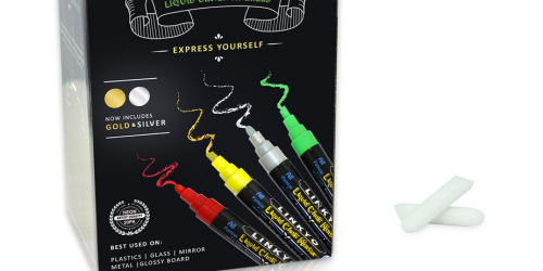 Amazon: 20-Color LINKYO Wet Erase Liquid Chalk Marker Pens Only $18.45 (Great Reviews)