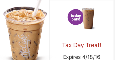 McDonald’s App: Possible FREE McCafe Iced Coffee (Today Only)