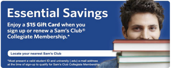 Sam's Club Collegiate Membership