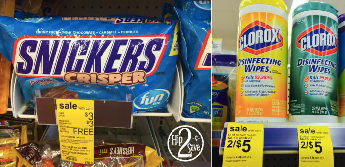 Walgreens Snickers and Clorox Deal 