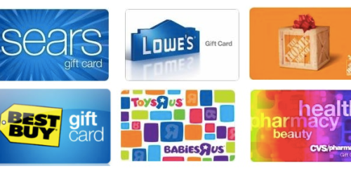 $100 Best Buy, Home Depot, Sears Or More eGift Cards Only $76 with Visa Checkout