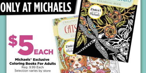 Michaels: Coloring Books for Adults ONLY $5 – Regularly $9.99 (Today & In-Store Only)
