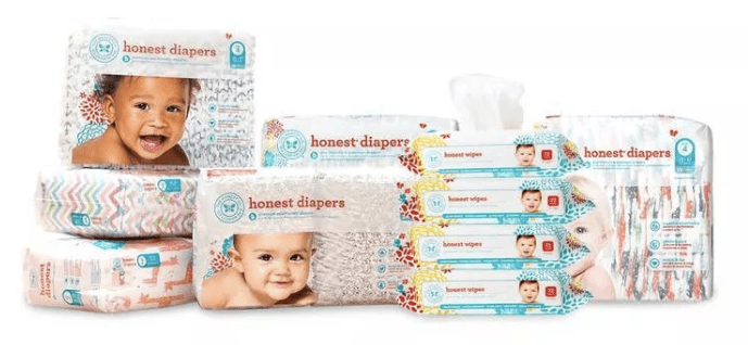 The Honest Diapers & Wipes Bundle package