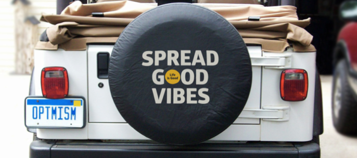Life is Good Tire Cover