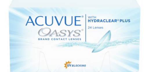 Walgreens: Acuvue Oasys Contact Lenses 24-Pack Only $75.15 Shipped (Reg. $152.67)