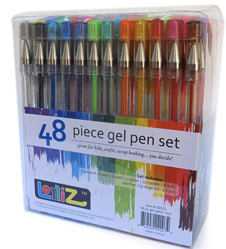 LolliZ Gel Pens 48 Pen Set