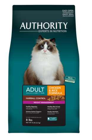 authority cat food 23 lbs