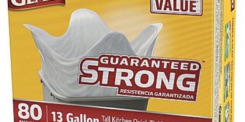 Staples: Glad Tall Kitchen Trash Bags 80-Count Only $5.99 (Regularly $10.49) + More