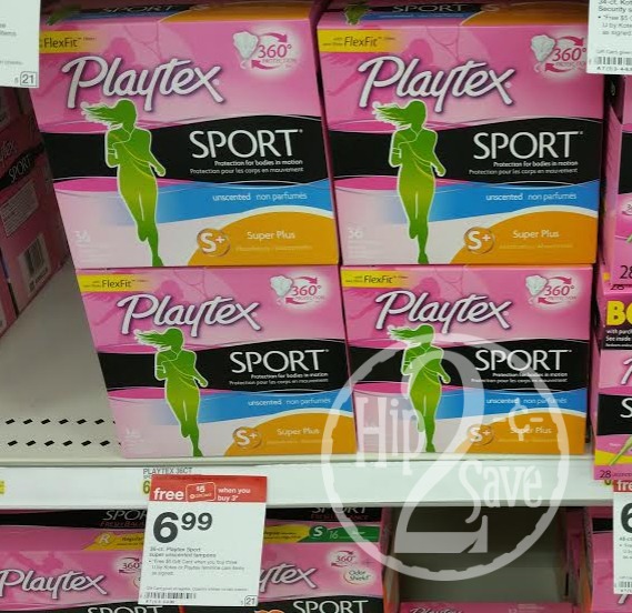 High Value $2/1 Playtex Sport Tampon Coupon = Only $2.99 Per 36-Count Box  at Target