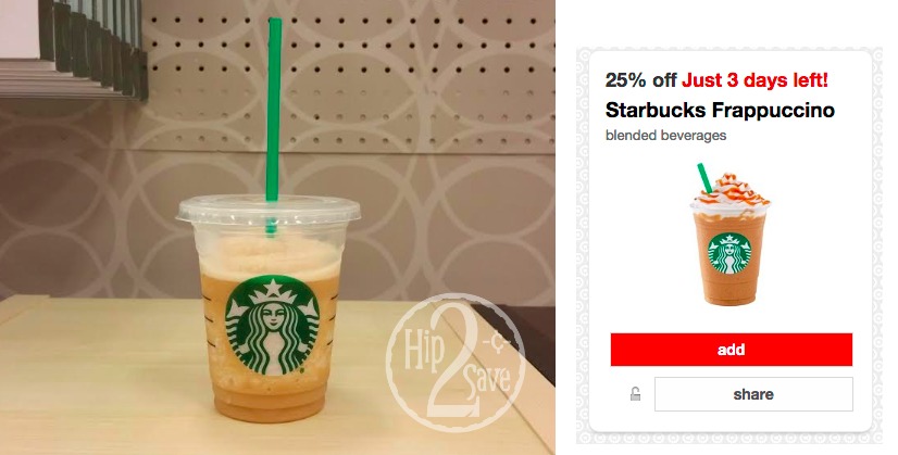 Starbucks Frappuccino Cartwheel Offer
