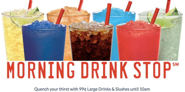 Sonic 99¢ Large Drinks & Slushes