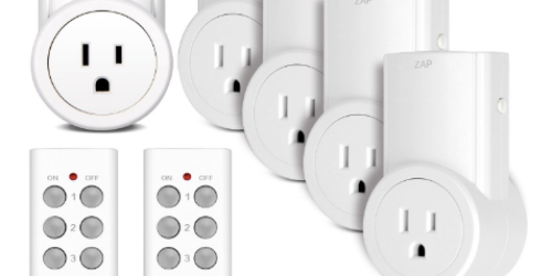 5-pack of Etekcity Wireless Remote Control Outlet Switches Only $21.48