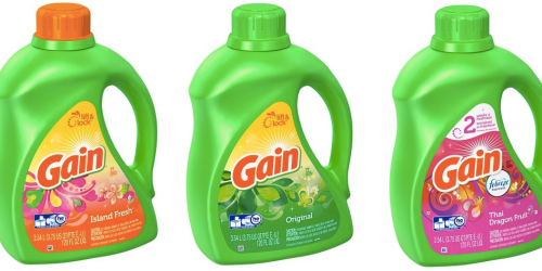 *NEW* $2/1 Gain Laundry Detergent Coupon = LARGE Bottle Only $7.49 at Target