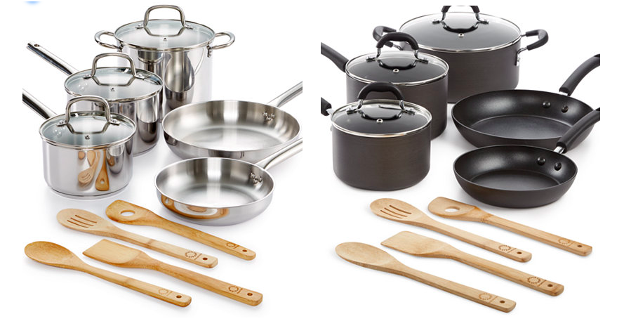 Martha Stewart Collection 12-Pc. Stainless Steel Cookware Set