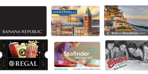 20% Off Mother’s Day Gift Cards (Banana Republic, Spafinder, Regal Movie & More)