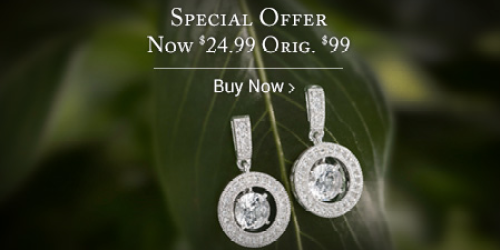Zales Vintage-Style Sterling Silver Drop Earrings Only $24.99 (Regularly $99)
