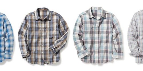 Old Navy: 30% Off + Free Shipping on $25 = Boy’s Long-Sleeve Shirts Just $6.29 (Reg. $19.94) + More