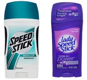 Speed Stick and Lady Speed Stick Deodorant