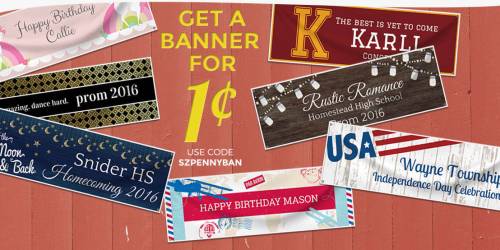 Personalized 18 x 54 Vinyl Banner Only $8.36 Shipped – Ends Tomorrow