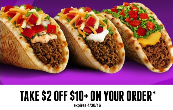 Taco Bell 2 Off 10 Online Or App Order