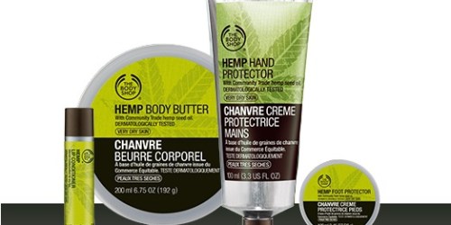 The Body Shop: Hemp Products $5 Each Shipped Today Only (Regularly $22)