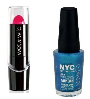Wet 'n Wild Lipstick and NYC Nail polish