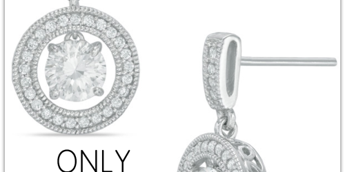 Zales: White Sapphire Frame Vintage-Style Drop Earrings Only $24.99 (Reg. $99) + More