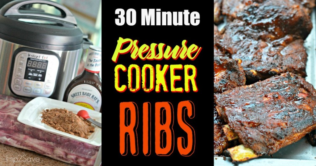 30 Minute Ribs in the Pressure Cooker by Hip2Save.com