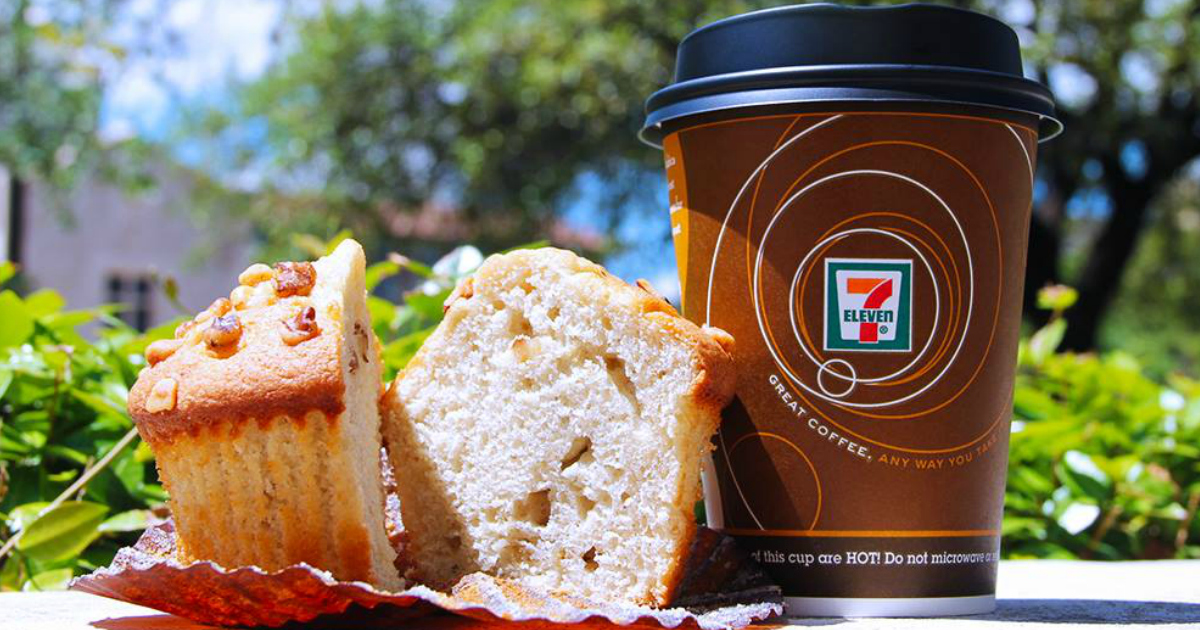 Score free coffee for national coffee day, september 2018 – 7-Eleven coffee and muffin