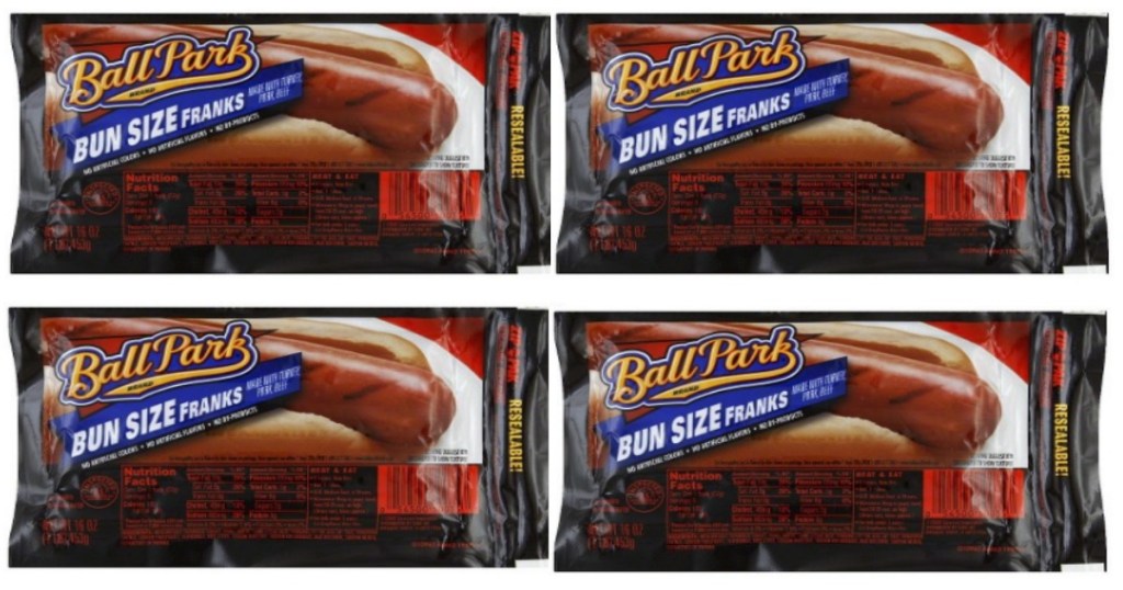 four packs of hot dogs 