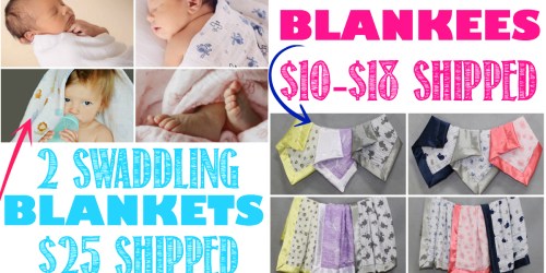 Bebe Bella Designs: Blankees $10 Shipped + 2-Pack Muslin Swaddling Blankets $25 Shipped