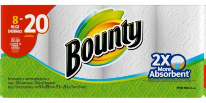 Home Depot: Bounty Paper Towels 8 Huge Rolls ONLY $11.88 (Reg. $19.97) = 20 Regular Rolls