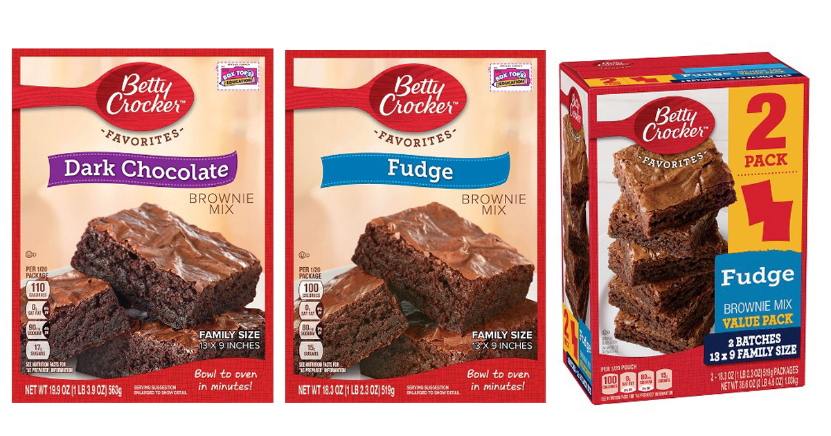 Target Cartwheel 25 Off Betty Crocker Brownie Mixes = As Low As 80