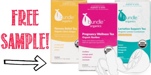 FREE Bundle Organics Nausea Relief, Pregnancy Wellness, or Lactation Support Tea Sample