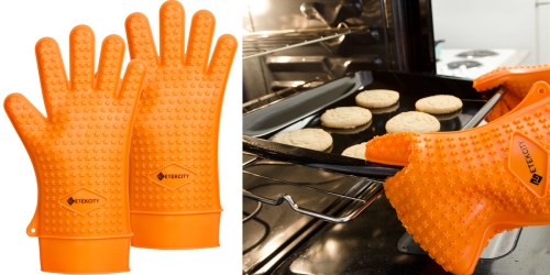Amazon: Etekcity BPA-Free Silicone Heat Resistant Gloves Only $9 (Regularly $29.99)