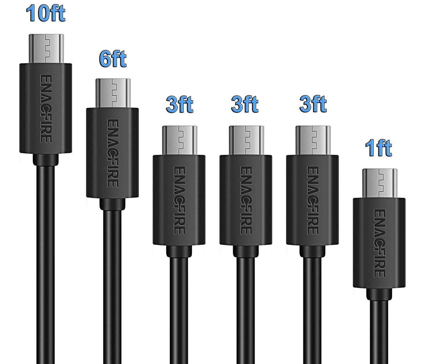 Amazon 6 Pack Of Micro USB Cables Only 7.99