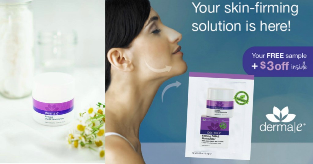 Request a FREE derma e Firming DMAE Moisturizer Sample + 3 Off Coupon