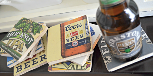 How to Make Homemade Beer Coasters | DIY Father’s Day Gift Idea