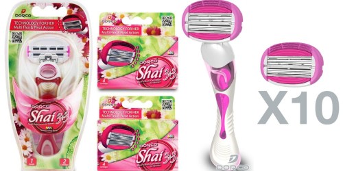 Dorco Women’s Shai Razor AND 10 Cartridges Only $9.72 Shipped (Regularly $19.45) + More