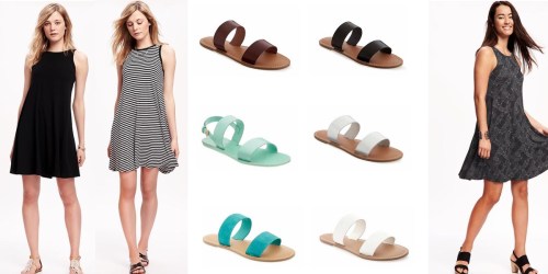 Old Navy: Women’s Dresses Only $10 & Double-Strap Sandals Only $8 (Today Only)