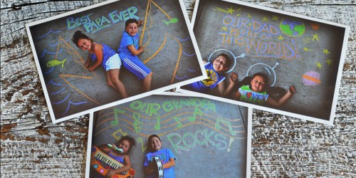 Sidewalk Chalk Photo Ideas for Father’s Day