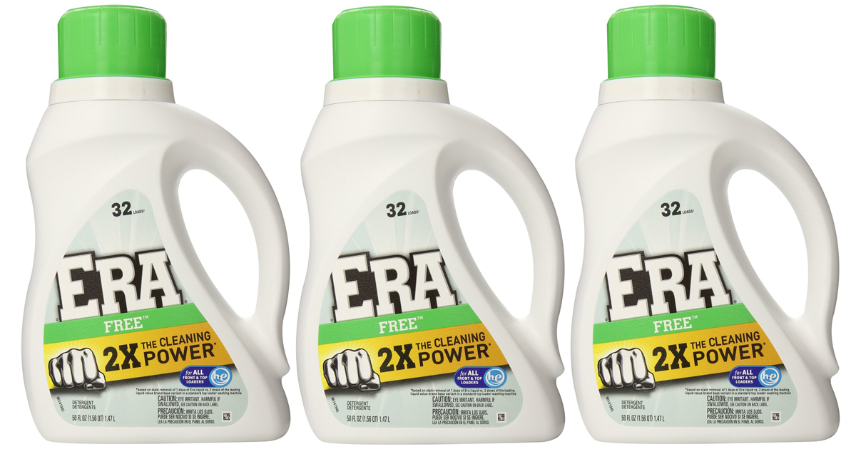 Amazon Era 2x Ultra Free Detergent 32 Loads ONLY 2.67 Per Bottle