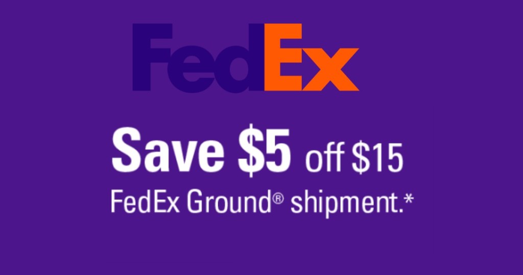 FedEx RARE 5 Off 15 Ground Shipment Coupon
