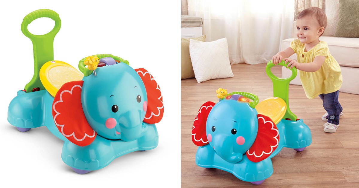 Fisher-Price 3-in-1 Bounce, Stride & Ride Elephant