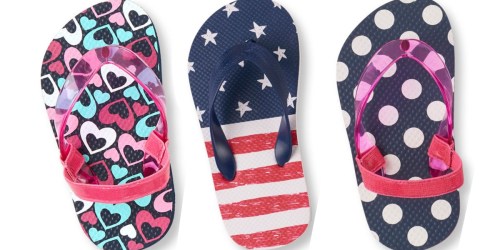 The Children’s Place Flip Flops $1.98 Shipped