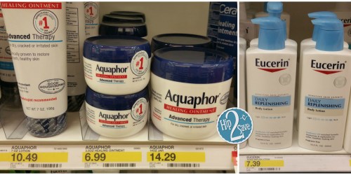 Target: Aquaphor Healing Ointment $1.32 Each + Nice Deal on Eucerin Lotion (After Gift Card)