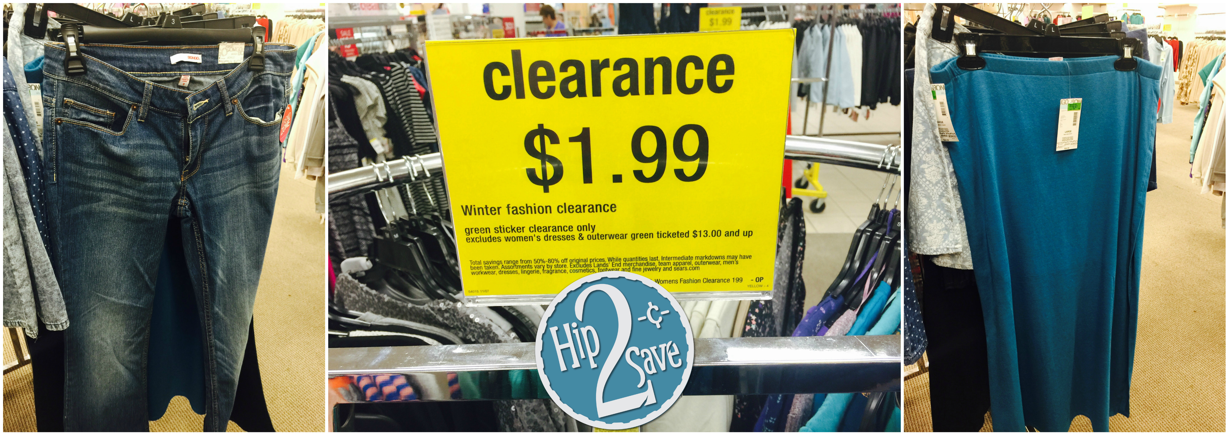 sears winter coat clearance