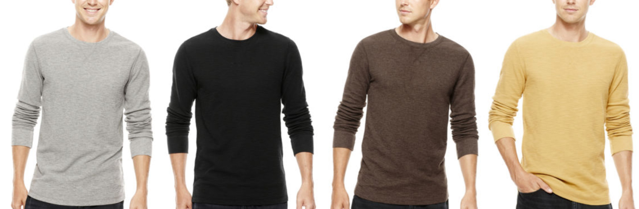 JCPenney Buy 1 Get 1 Free Men's Arizona Clothing = 8.50 Thermal Tees